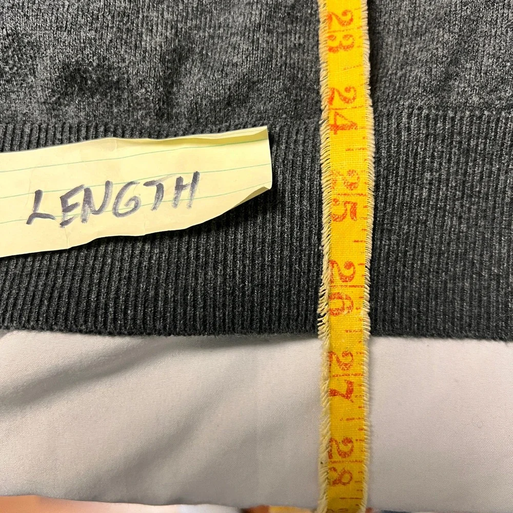 Old Navy Cozy XL Gray V-Neck Academia Button Front Knit Cardigan Sweater Classic